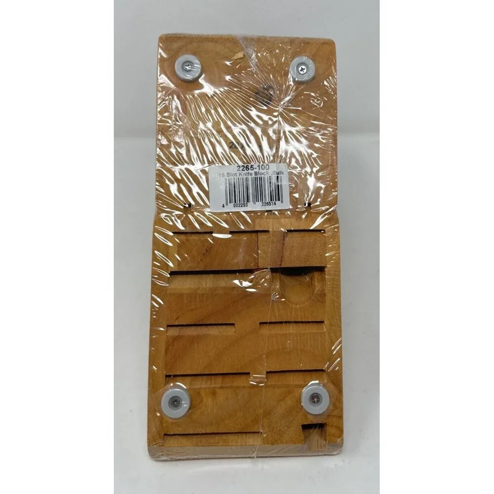 New WUSTHOF 15 Slot Acacia Wood Knife Block - Picture 2 of 4